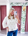 Eloria Eyelet Embroidered Top