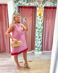Feather Muse Jacquard Dress
