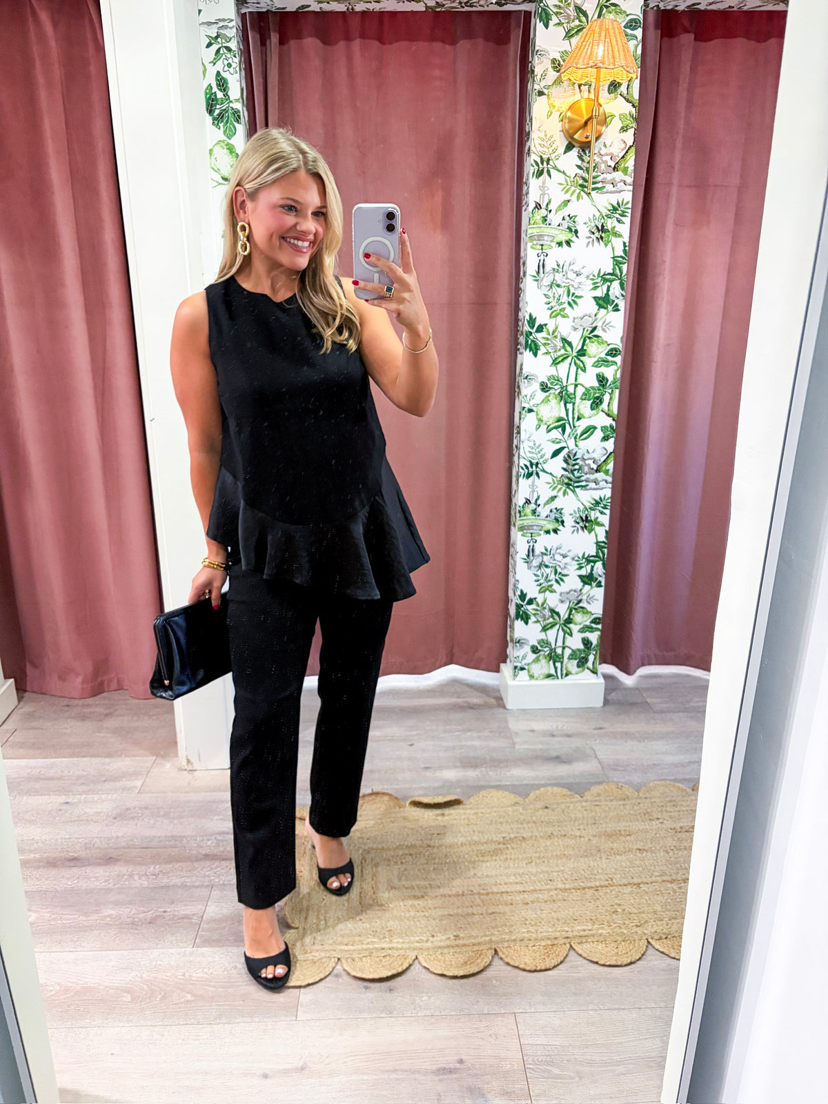 Midnight Satin Top