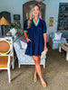 Bali Babe Mini Dress-Navy