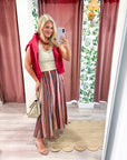 Vivid Hues Midi Skirt