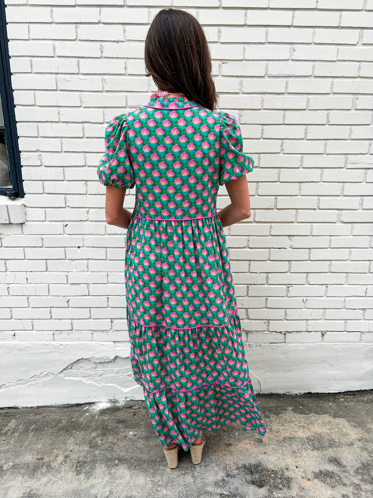 Gercy Abstract Maxi Dress