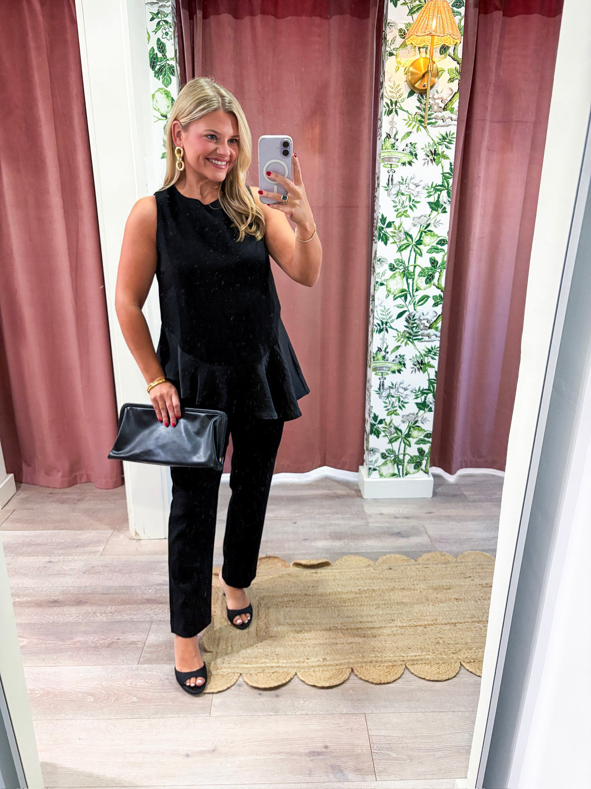 Midnight Satin Top