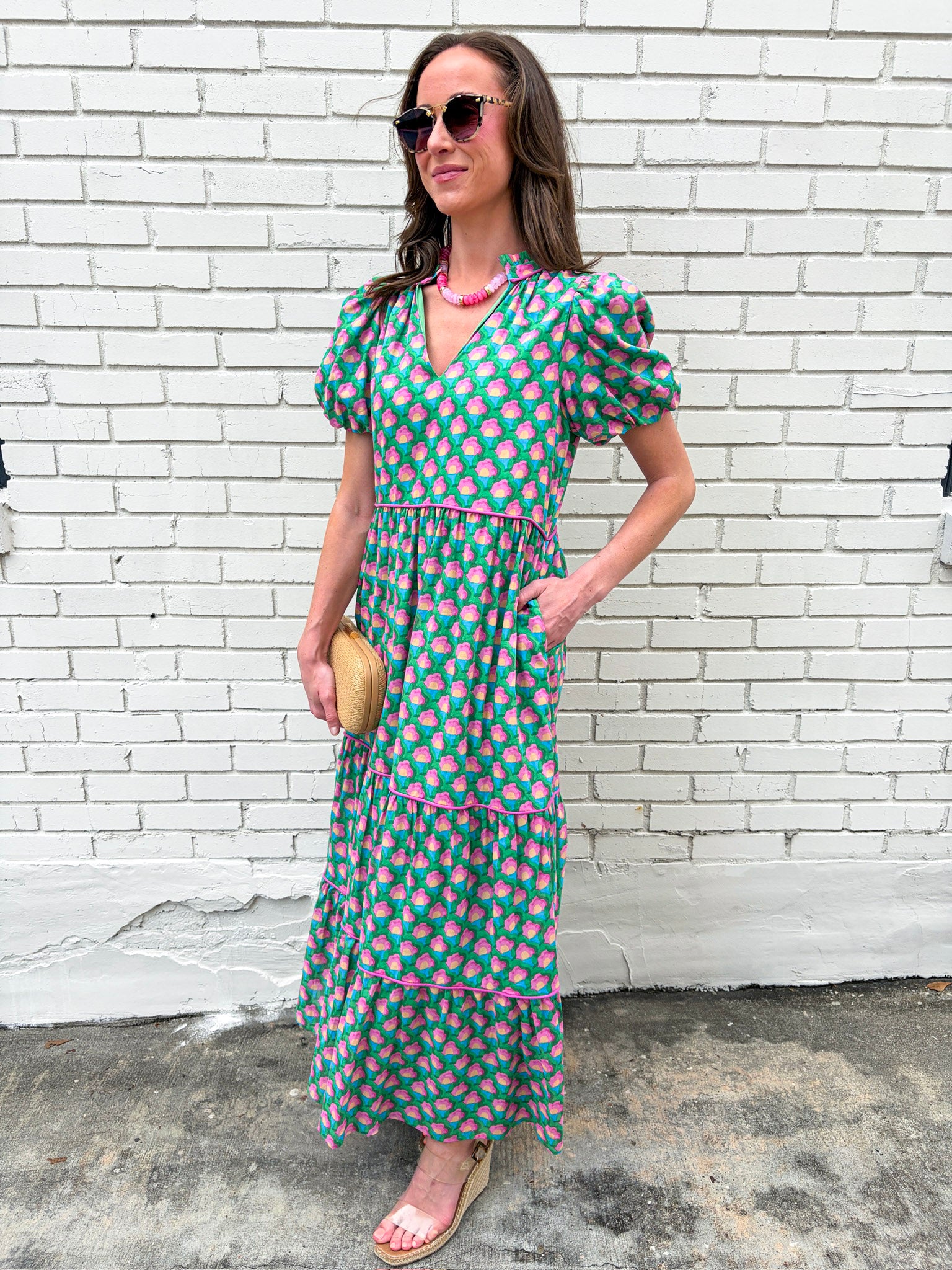 Gercy Abstract Maxi Dress