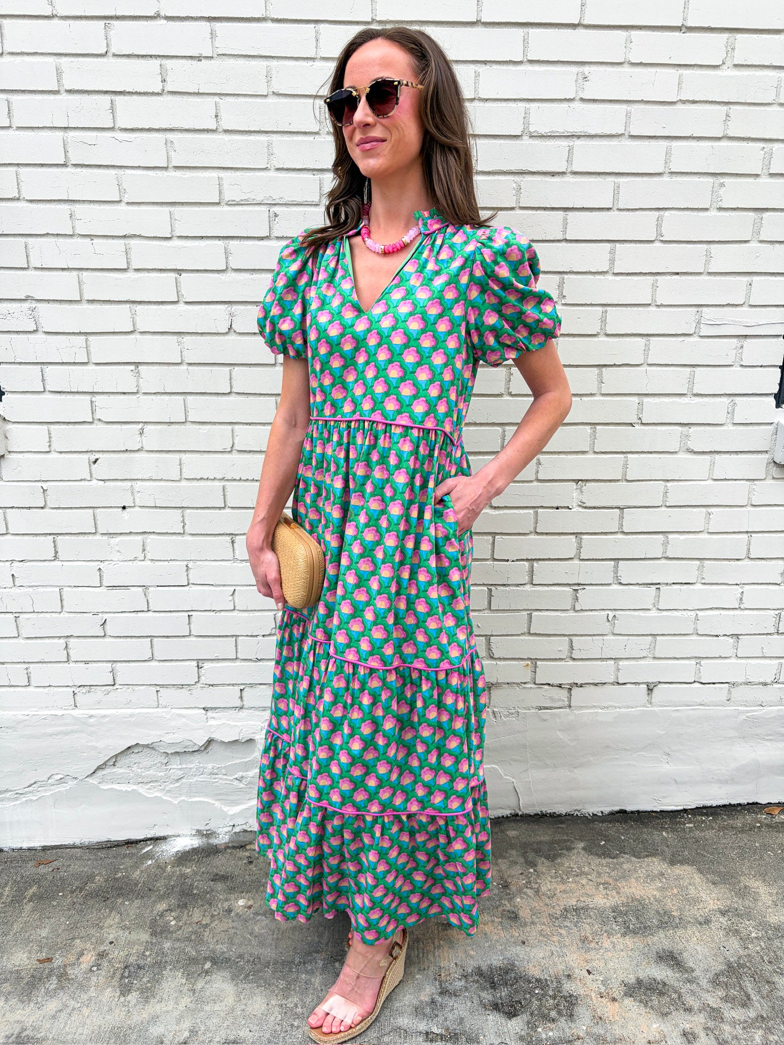 Gercy Abstract Maxi Dress