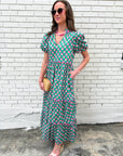 Gercy Abstract Maxi Dress