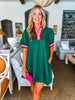 Miss Me Mini Dress-Green