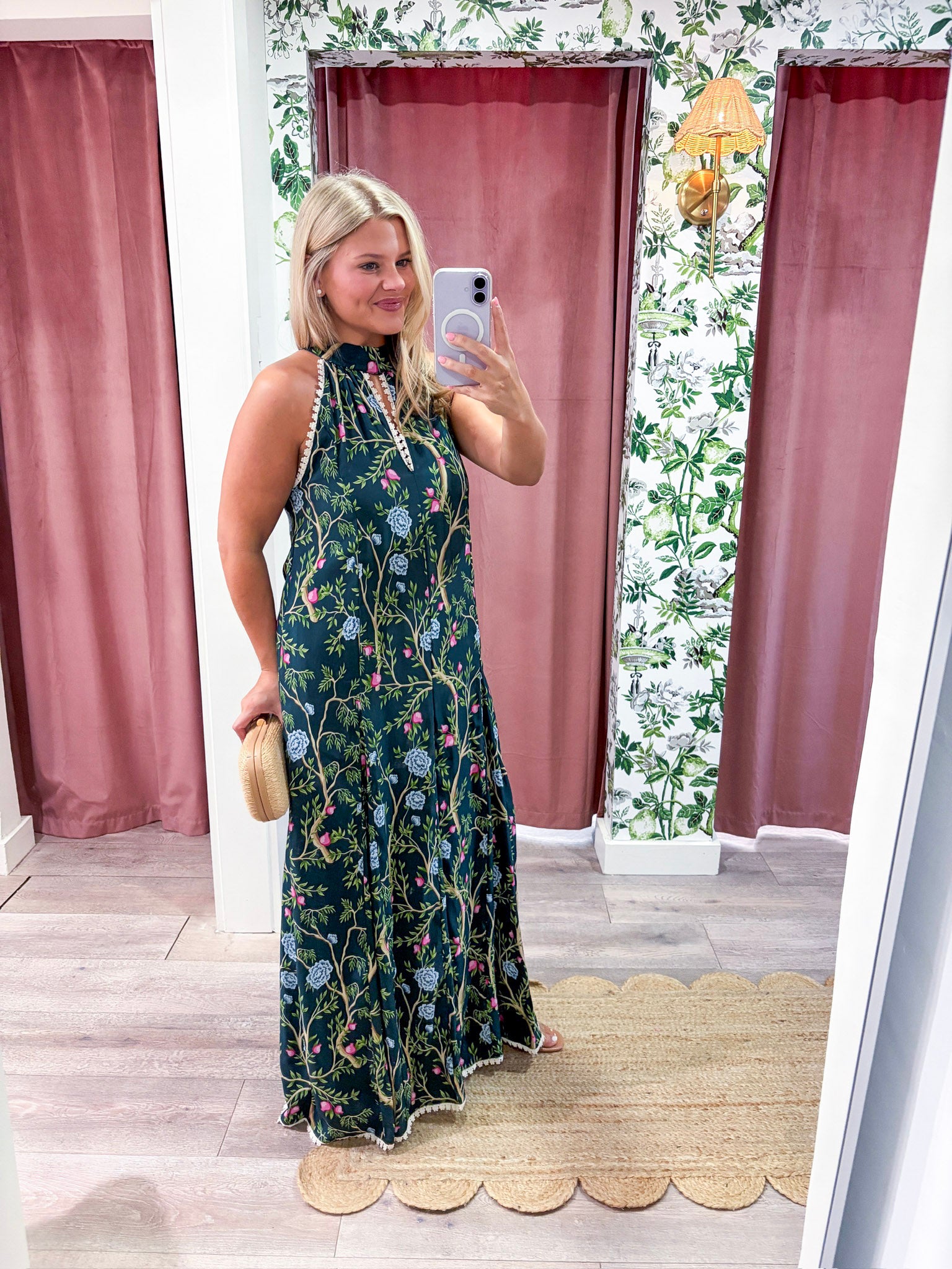Floral Vine Maxi Dress