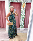 Floral Vine Maxi Dress