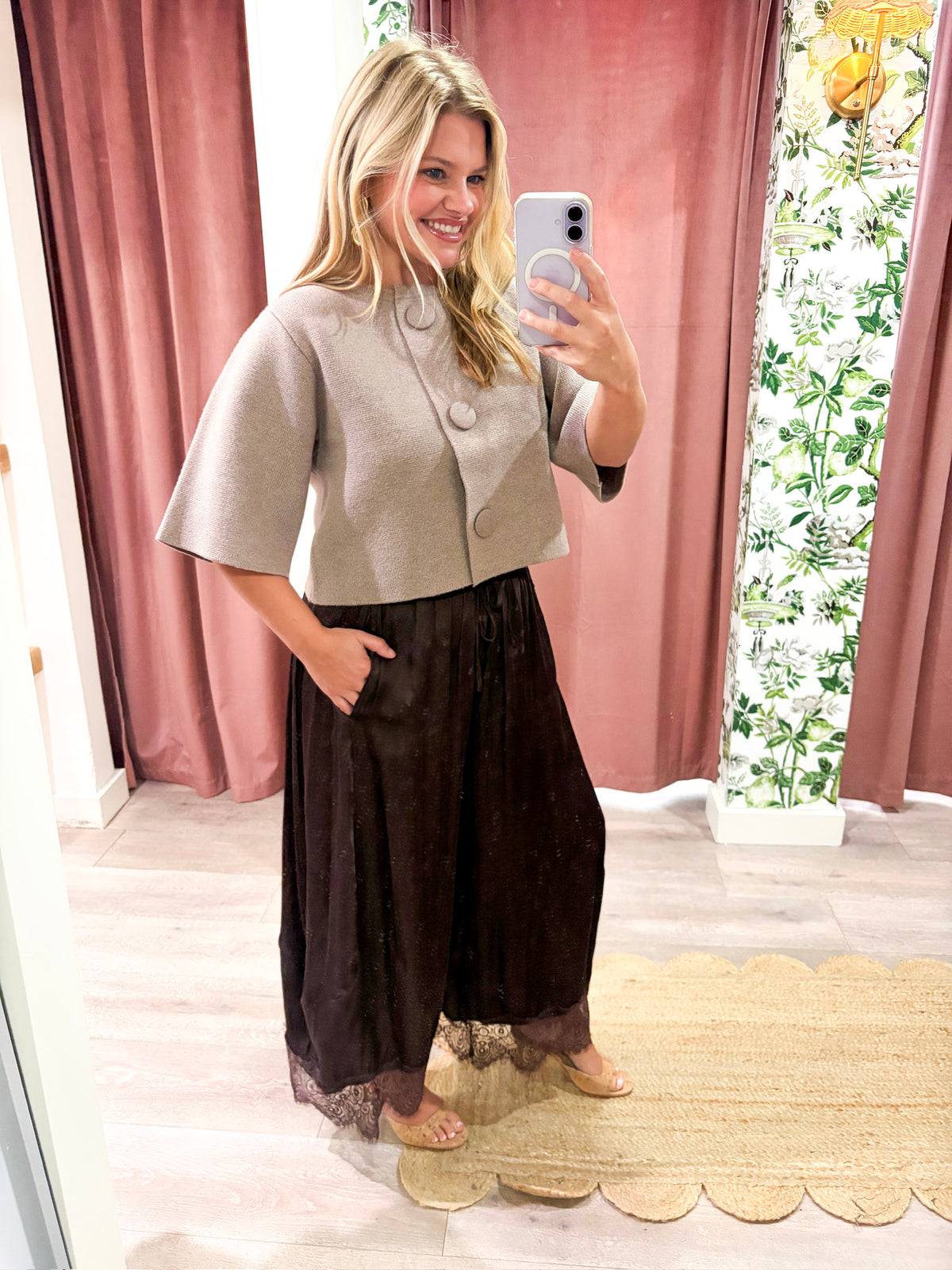 Arabian Nights Balloon Pants-Brown