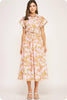 Lovely Garden Floral Midi Dress