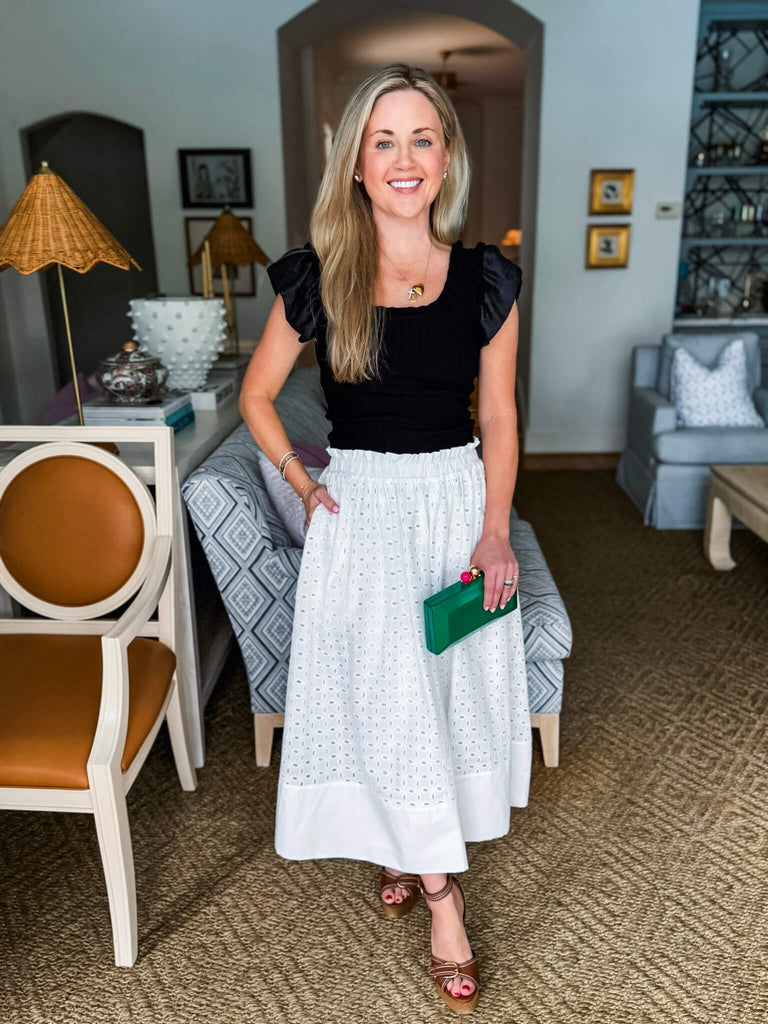 French Charm Midi Skirt