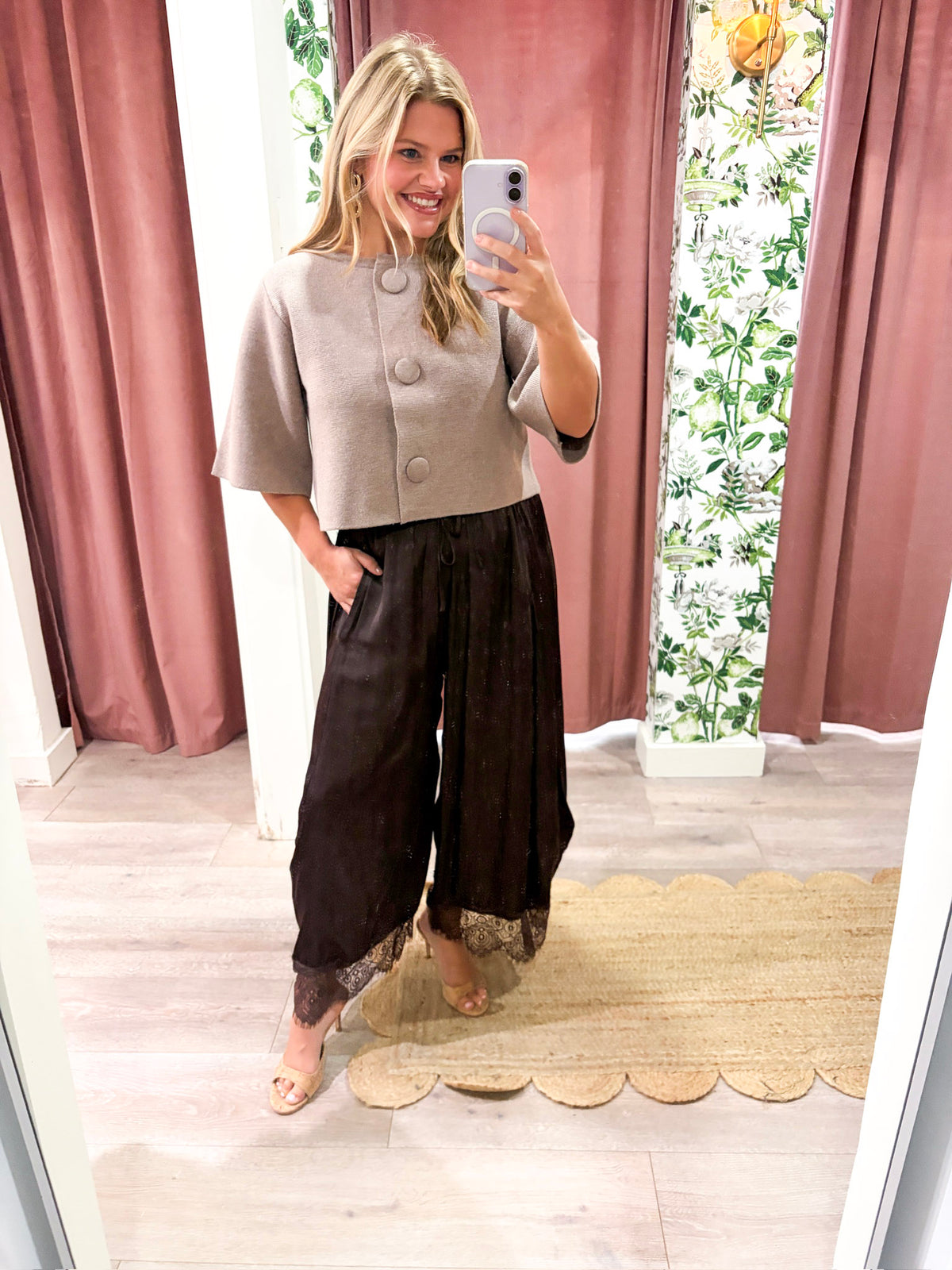 Arabian Nights Balloon Pants-Brown