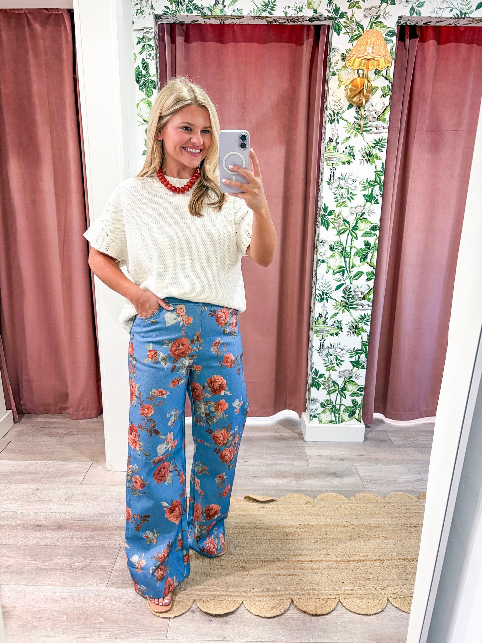 Mayfair Straight Leg Floral Pants