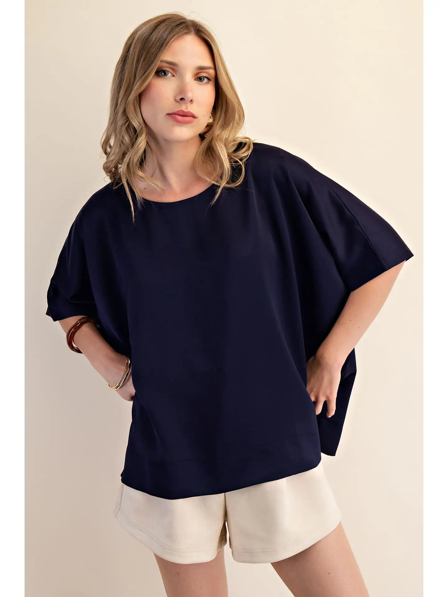 New Favorite Oversized Top-Navy