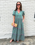 Gercy Abstract Maxi Dress