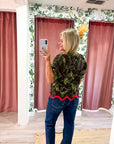 Floral Sketch Jacquard Top