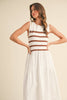 Feeling Social Midi Dress- Brown