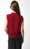 Polished Affair Top-Burgundy