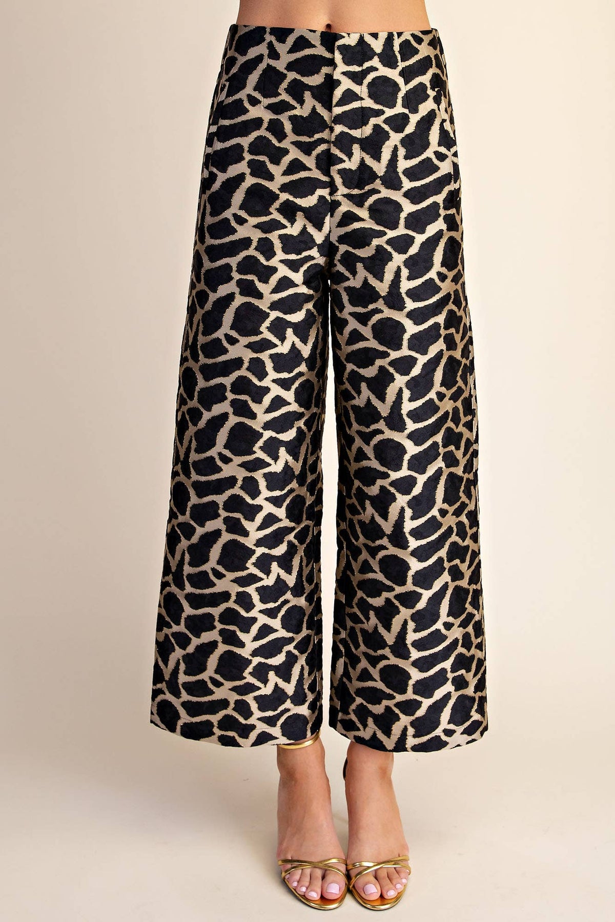 Giuliana Jacquard High Waist Pants