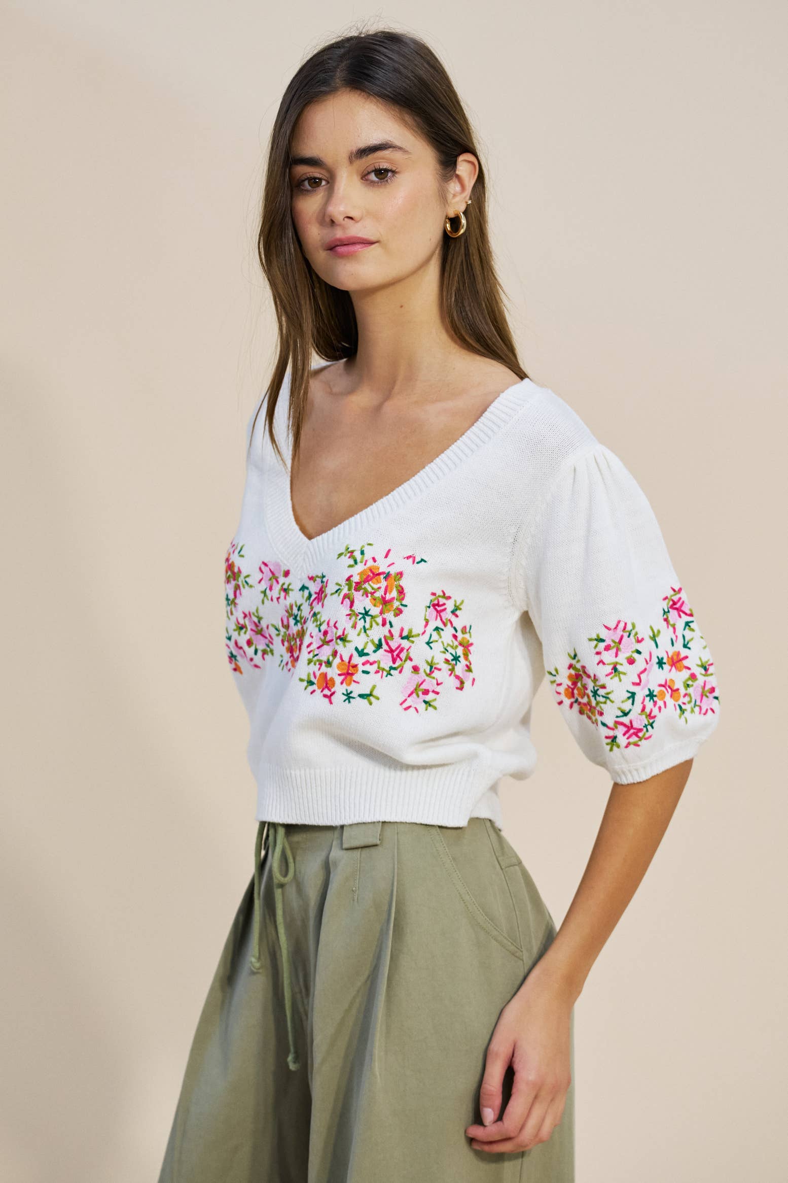Pretty Little Petals Knit Top