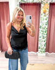 Lace Allure Top-Black