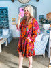 Marven Floral Shift Mini Dress