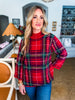 Tree Topper Plaid Top-Red