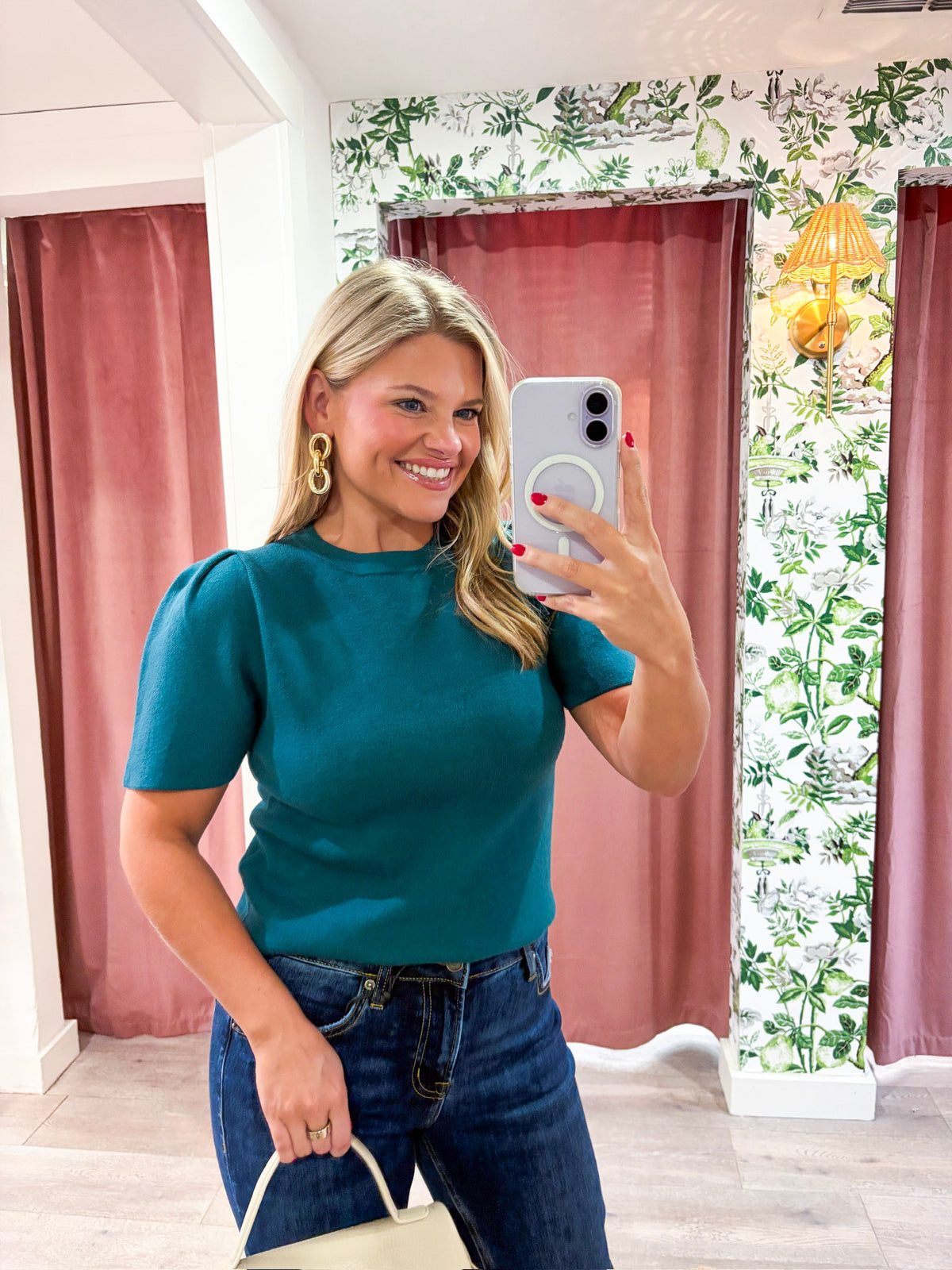 Sunday Autumn Knit Top-Teal
