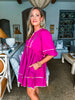 Color Dash Tunic Dress- Plum