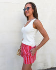 Summer Ready Striped Shorts