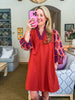 Autumn Frills Mini Dress