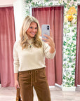 Feel At Ease Sweater-Oatmeal