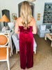 Show Stopper Velvet Jumpsuit