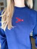 Nantucket Days Lobster Sweatshirt- Navy