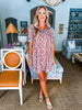 Loving Gaze Mini Dress-Camel