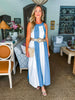 Santorini Seas Maxi Dress