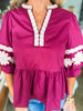 Rosewood Fields Embroidered Top