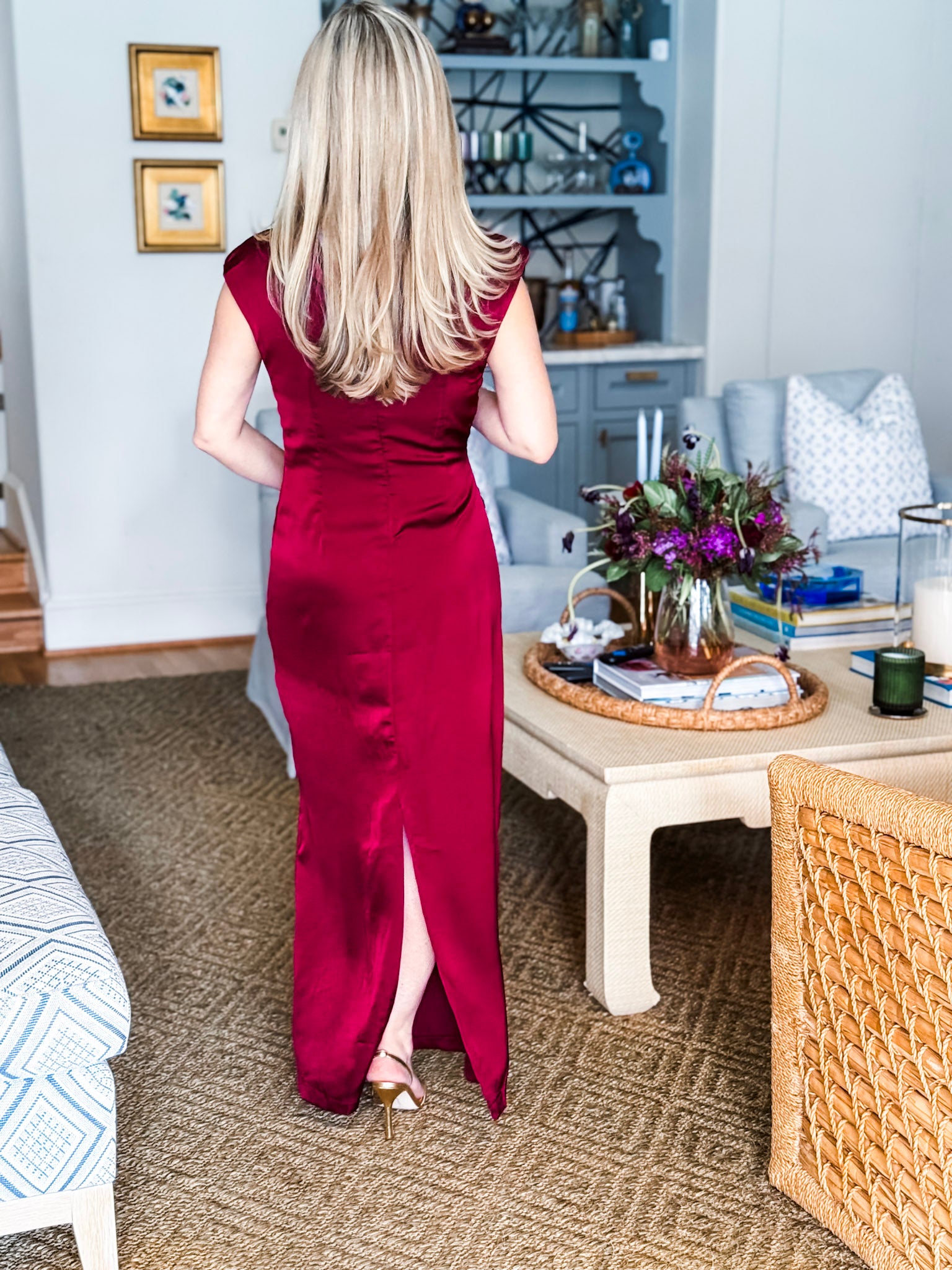 Turning Heads Maxi Dress- Wine