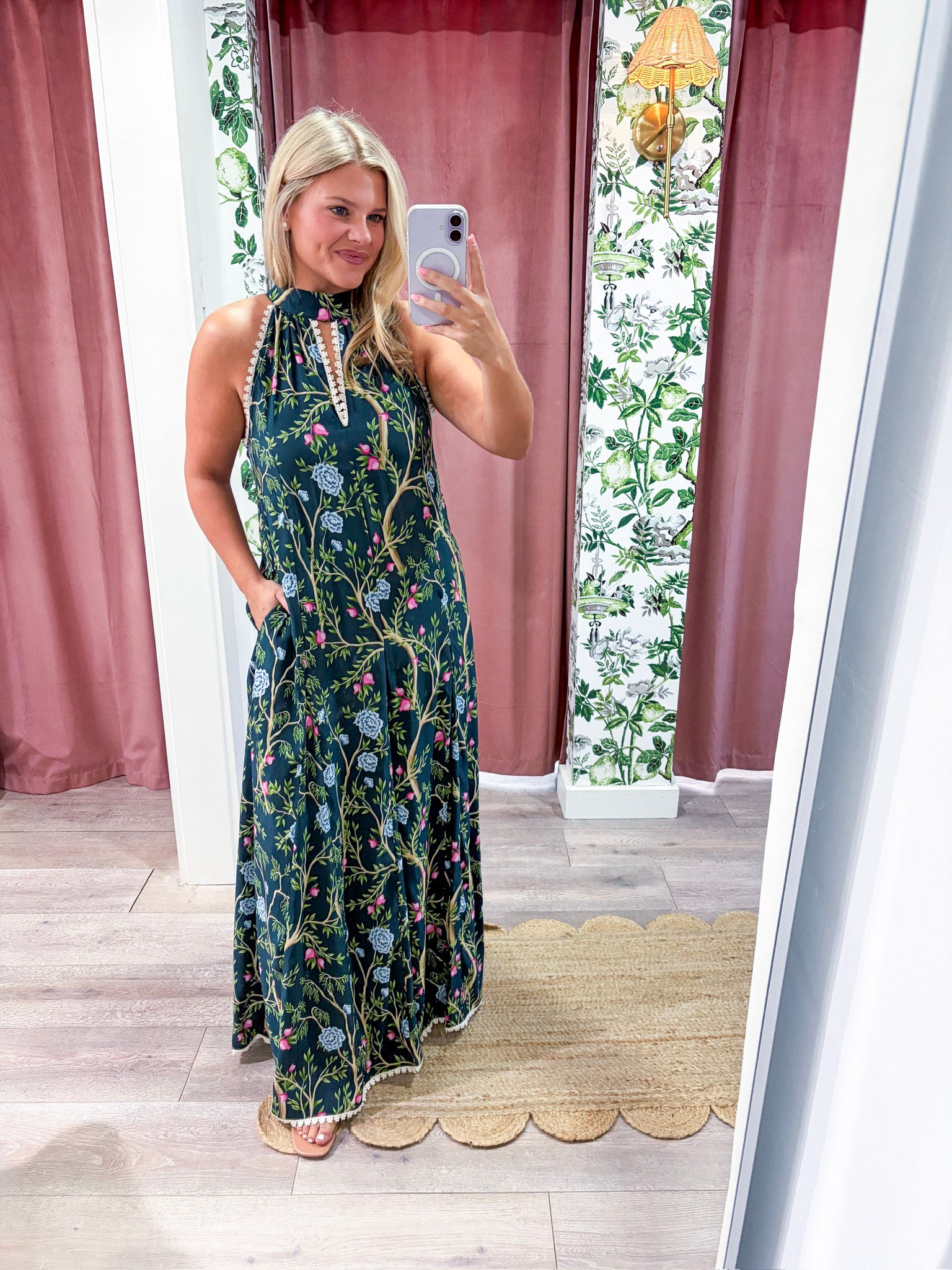 Floral Vine Maxi Dress