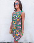 Petal Poetry Embroidered Mini Dress