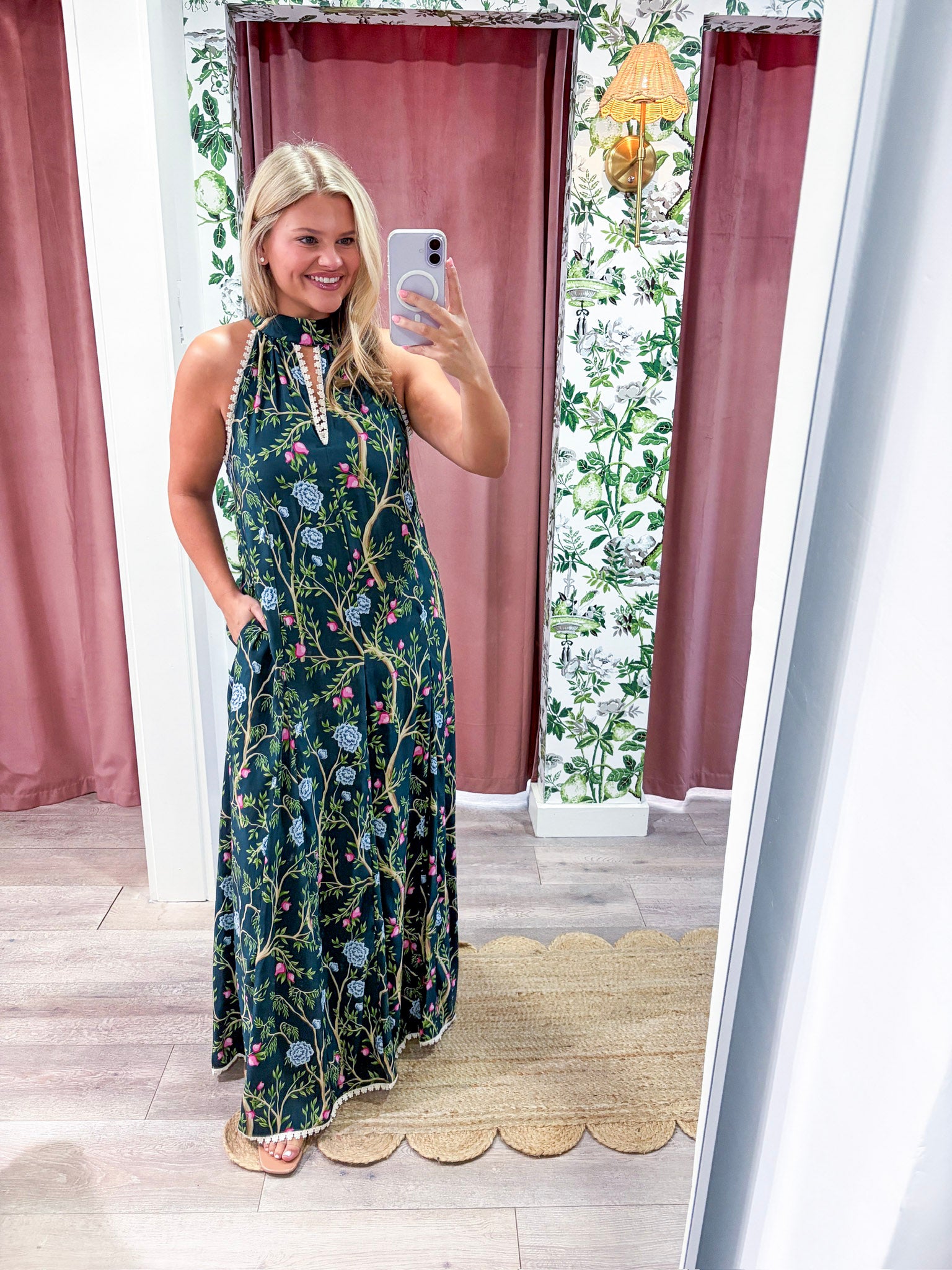 Floral Vine Maxi Dress