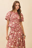 Falling Hard Floral Button Down Top