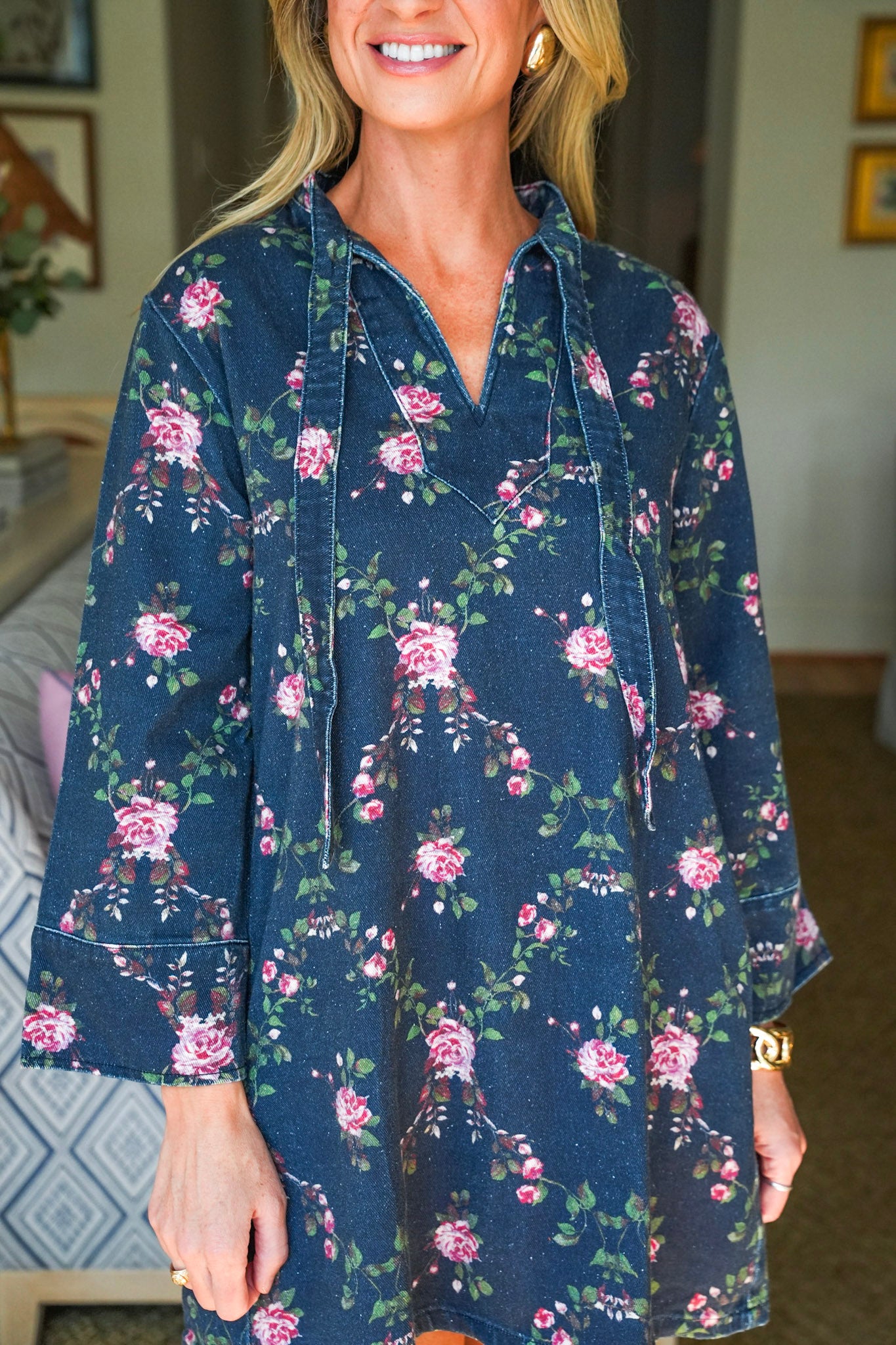 Country Fields Floral Mini Dress