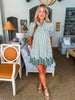 Ivy Days Striped Dress-Green