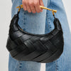 Ursula Woven Crossbody- Black