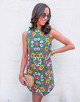 Petal Poetry Embroidered Mini Dress