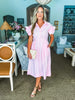 Strolling Through Maine Midi Dress-Pink