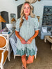 Ivy Days Striped Dress-Green