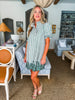 Ivy Days Striped Dress-Green